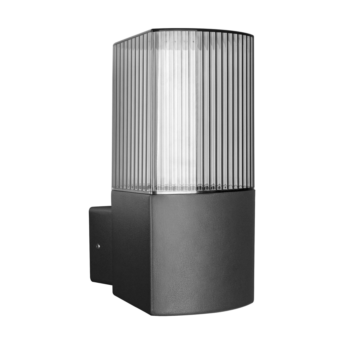 Декоративен аплик за LED крушка E27, max. 15W,  с излъчване нагоре - UP, IP54, черен/амбър - ORNO PEONIA AD-OP-6581BE27PP