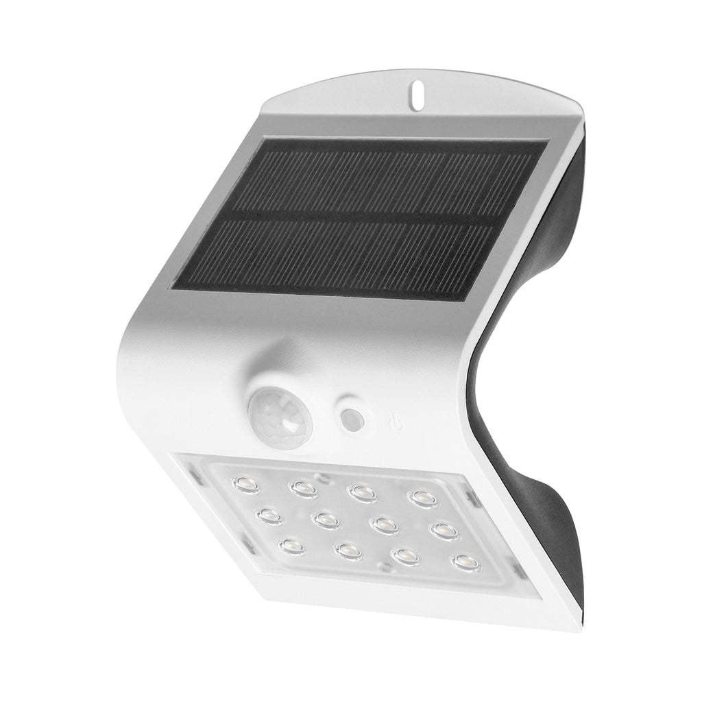 LED соларна лампа 1,5W 190lm , Ra>80, IP65, с PIR 120° , сив - ORNO SILOE AD-SL-6083WLR4