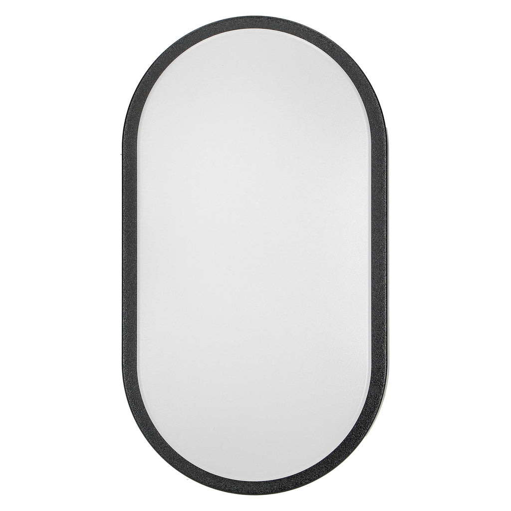 LED аплик/плафон-овал 10W 800lm 4000K, Ra>80, IP54, черен - ORNO NEFRYT AD-OP-6110BLPM4