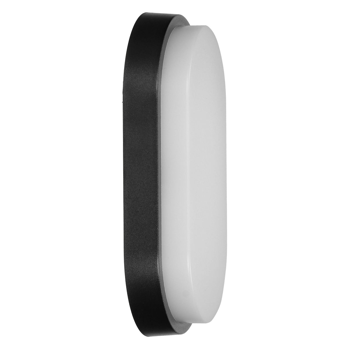 LED аплик/плафон-овал 10W 800lm 4000K, Ra>80, IP54, черен - ORNO NEFRYT AD-OP-6110BLPM4
