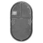 LED аплик/плафон-овал 10W 800lm 4000K, Ra>80, IP54, сив - ORNO NEFRYT AD-OP-6110GLPM4