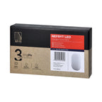 LED аплик/плафон-овал 10W 800lm 4000K, Ra>80, IP54, бял - ORNO NEFRYT AD-OP-6110WLPM4