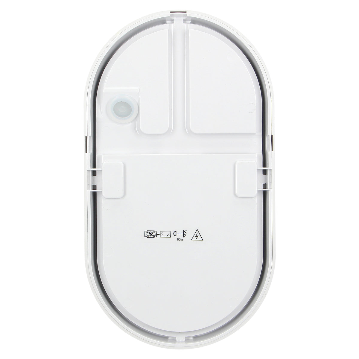 LED аплик/плафон-овал 10W 800lm 4000K, Ra>80, IP54, бял - ORNO NEFRYT AD-OP-6110WLPM4