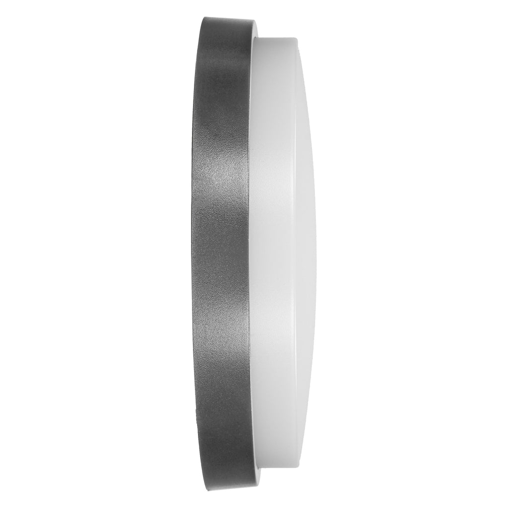 LED декоративен аплик /плафон 10W 800lm 4000K, Ra>80, IP54, сив - ORNO AGAT AD-OP-6111GLPM4