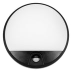 LED декоративен аплик , с PIR, 15W 1100lm 4000K, Ra>80, IP54, черен - ORNO AGAT AD-OP-6112BLPMR4