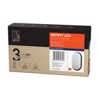 LED аплик-овал/плафон 15W 1100lm 4000K, Ra>80, IP54, черен - ORNO NEFRYT AD-OP-6147BLPM4