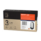 LED аплик-овал, с PIR, 15W 1100lm 4000K, Ra>80, IP54, черен - ORNO NEFRYT AD-OP-6147BLPMR4
