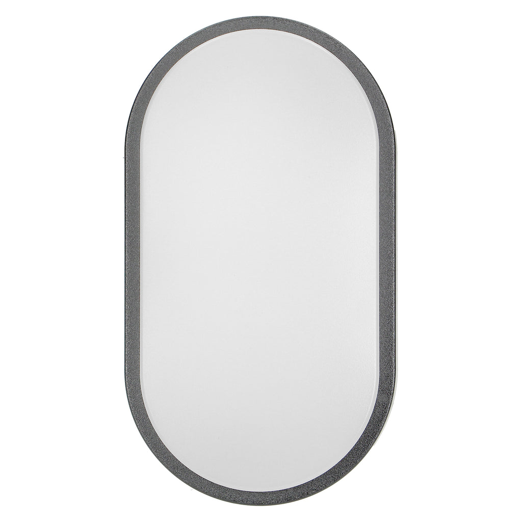 LED аплик-овал/плафон 15W 1100lm 4000K, Ra>80, IP54, сив - ORNO NEFRYT AD-OP-6147GLPM4