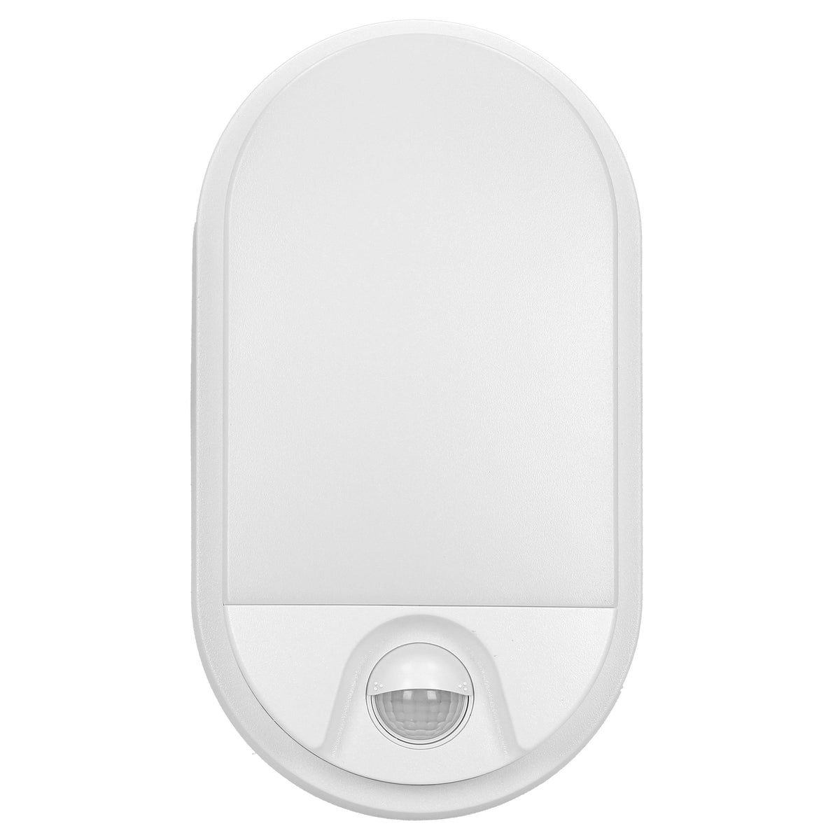 LED аплик-овал, с PIR, 15W 1100lm 4000K, Ra>80, IP54, бял - ORNO NEFRYT AD-OP-6147WLPMR4