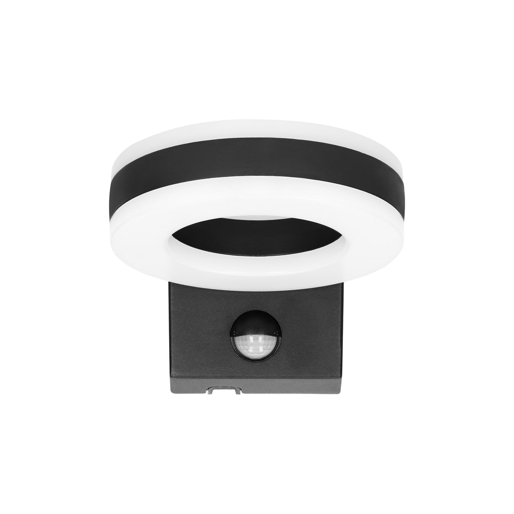 LED декоративен аплик 20W 1800lm 4000K, Ra>80, IP65, с PIR 140° , черен - ORNO HOWLIT AD-OP-6205BLPMR4