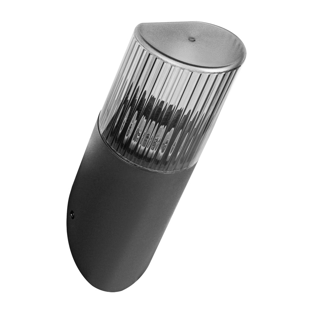 Декоративен аплик PEONIA за LED крушка E27, max. 15W,  с излъчване нагоре - UP, IP54, черен/амбър - ORNO PEONIA AD-OP-6579BE27PP