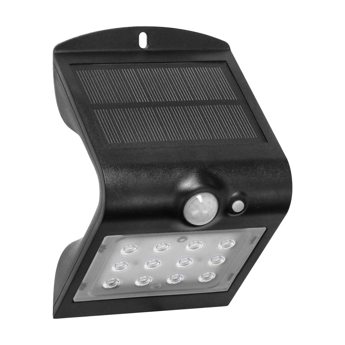 LED соларна лампа 1,5W 190lm , Ra>80, IP65, с PIR 120° , черен - ORNO SILOE AD-SL-6083BLR4