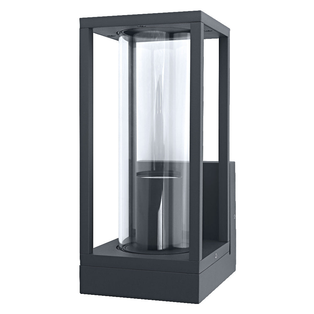 Фасаден осветител, ENDURA FRAME, с крушка E27, 220V, монтаж Стена/Повърхностен, корпус Алуминий /цвят Тъмно сив, разсейвател Стъкло, IP44 - LEDVANCE ENDURA® FRAME Wall E27 LED554399