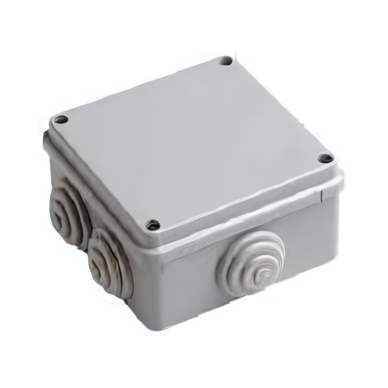 Разклонителна кутия открит монтаж 100x100 x50mm IP55 HF Сив капак с...
