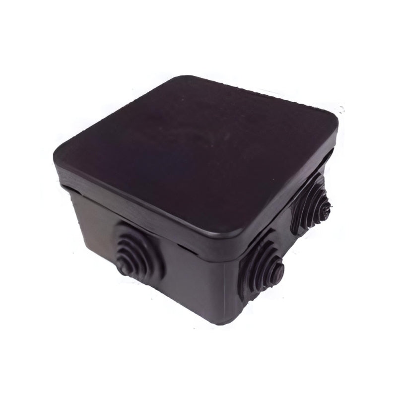 Разклонителна кутия открит монтаж 80x80 x40mm IP54 HF Черен - Courb...