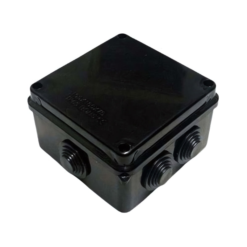 Разклонителна кутия открит монтаж 100x100 x50mm IP54 HF Черен капак...