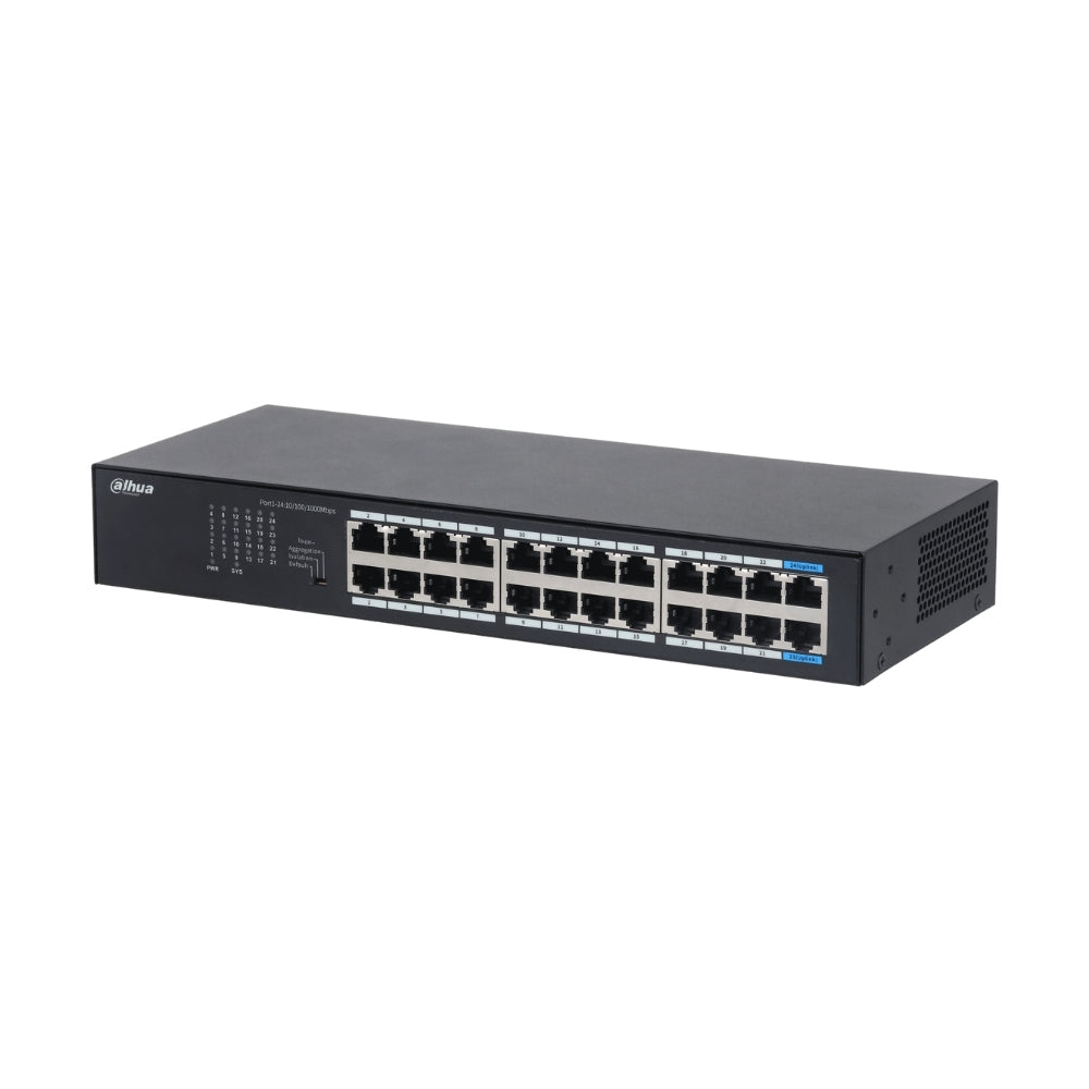 24 портов гигабитов суич L2 неуправляем - DAHUA S3024-24GT