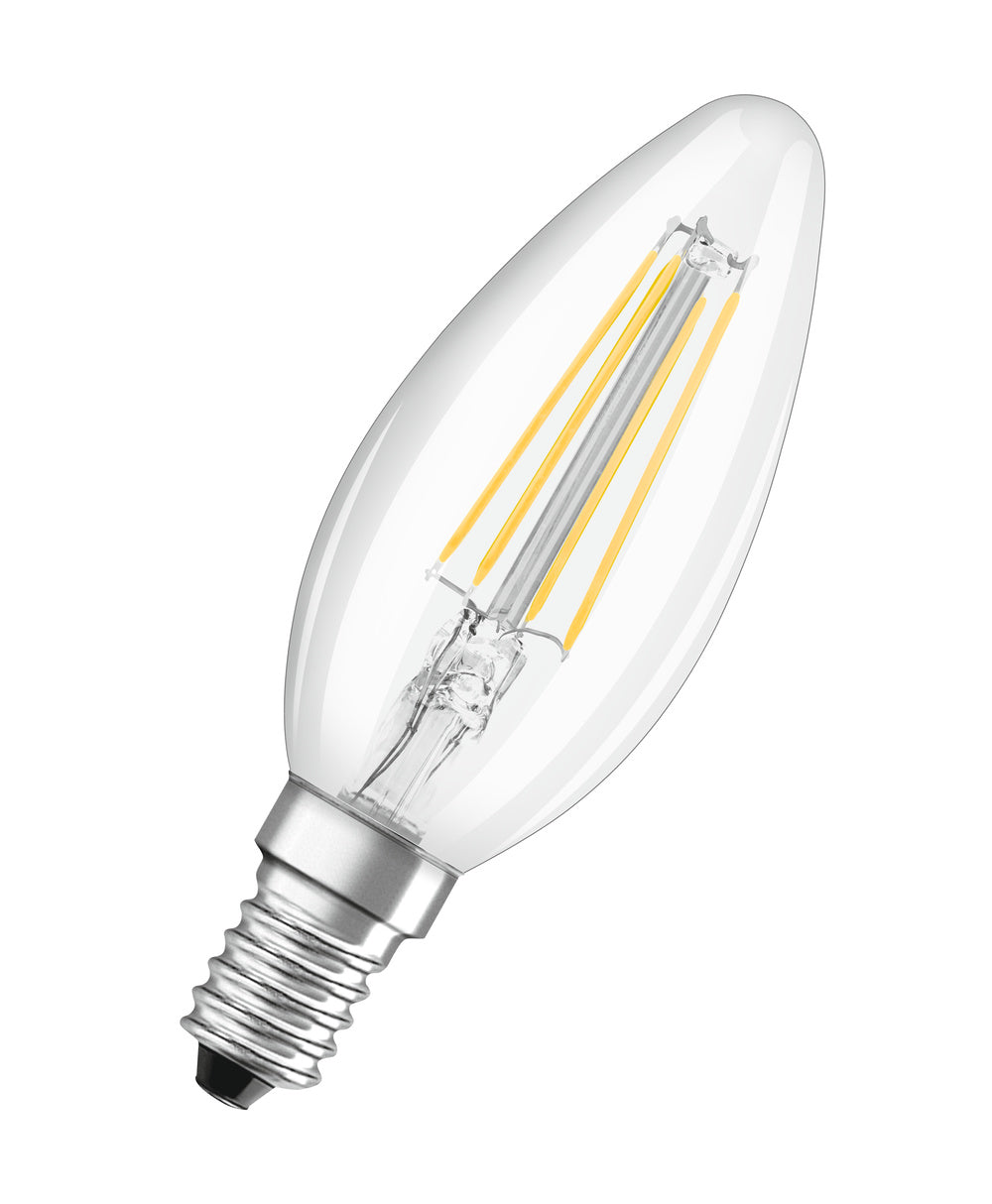 LED лампа Тип B 4W 470lm 2700K 220V E14 Ra≥80, овал, прозрачна, недимируема - OSRAM LED VALUE CLASSIC B LED438637