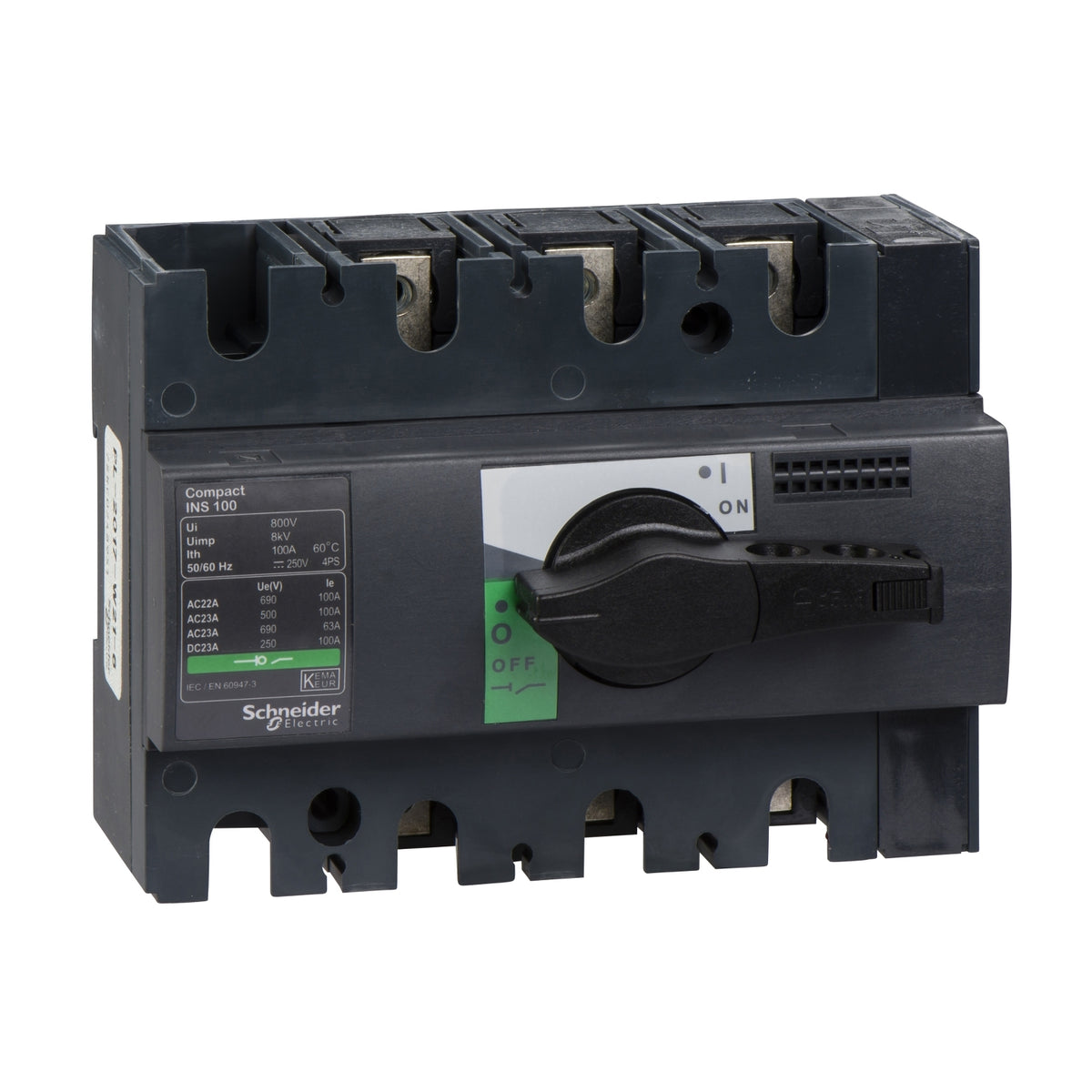 Товаров прекъсвач Compact INS80 - 3 полюса - 100 A - SCHNEIDER ELEC...