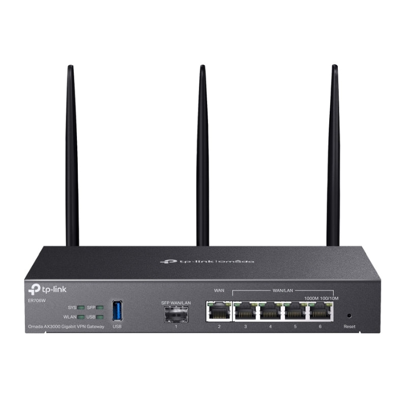 Gigabit AX3000 WiFi 6 VPN Gateway, 1 Gigabit SFP slot and 5 Gigabit...