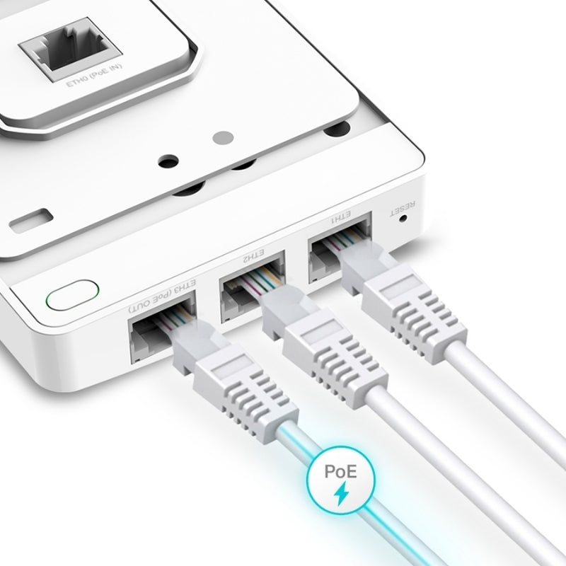 Wi-Fi 6 AX1800 точка за достъп с 4 × гигабитови порта, Cloud менидж...