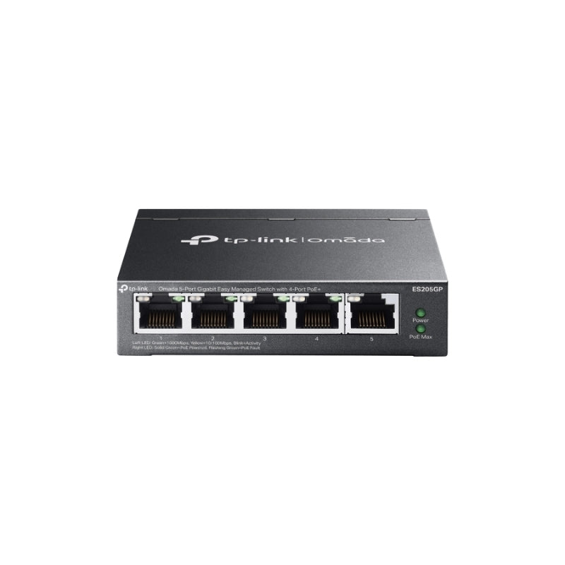 5-Port Gigabit Easy Managed Switch with 4-Port PoE+ - Omada by TP-L...