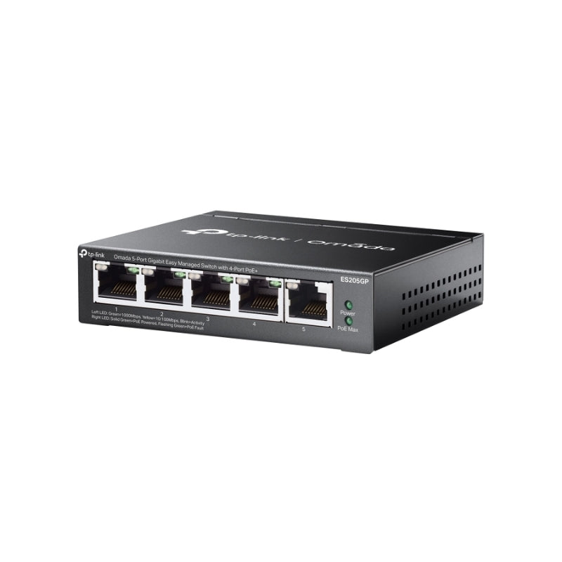 5-Port Gigabit Easy Managed Switch with 4-Port PoE+ - Omada by TP-L...