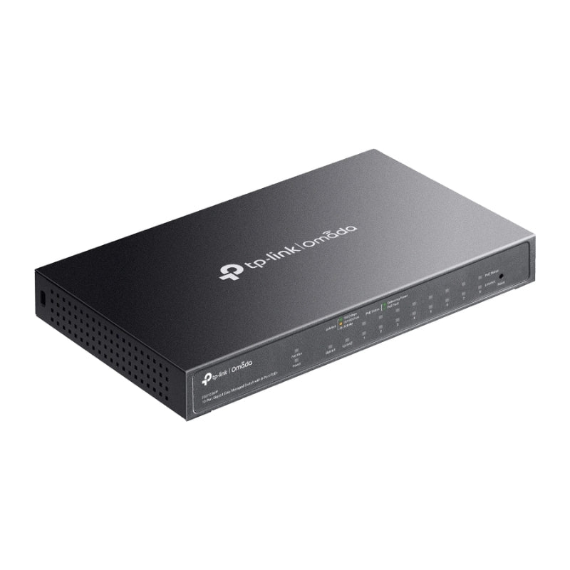 10-Port Gigabit Easy Managed Switch with 8-Port PoE+ Omada by TP-Li...