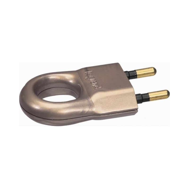 Щепсел 2Р 6А с ринг Бронз - Legrand 50164
