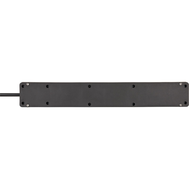 Разклонител 5x 2P+E и 2x USB C 3100mA 15.5W стенен монтаж с ключ и...