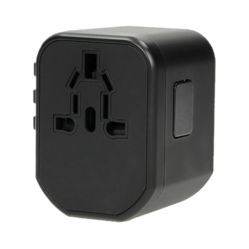 Преходен адаптер универсален USA/UK/EURO/AUS с 2x USB порт 5V 2.4A...
