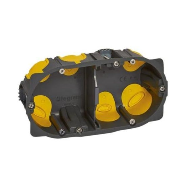 Конзола за фазер 2хФ67 (4/5M) x40mm гумени мембрани - Legrand EcoBatibox 80022L