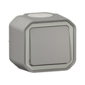 Девиаторен ключ моноблок 10A IP55 Сив - Legrand Plexo New 069711L