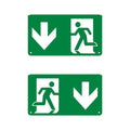 Пиктограма на евакуационен LED осветител за изход със стрелка надолу - LEDVANCE EMERGENCY EXIT SIGN PICTOGRAMS LED261312
