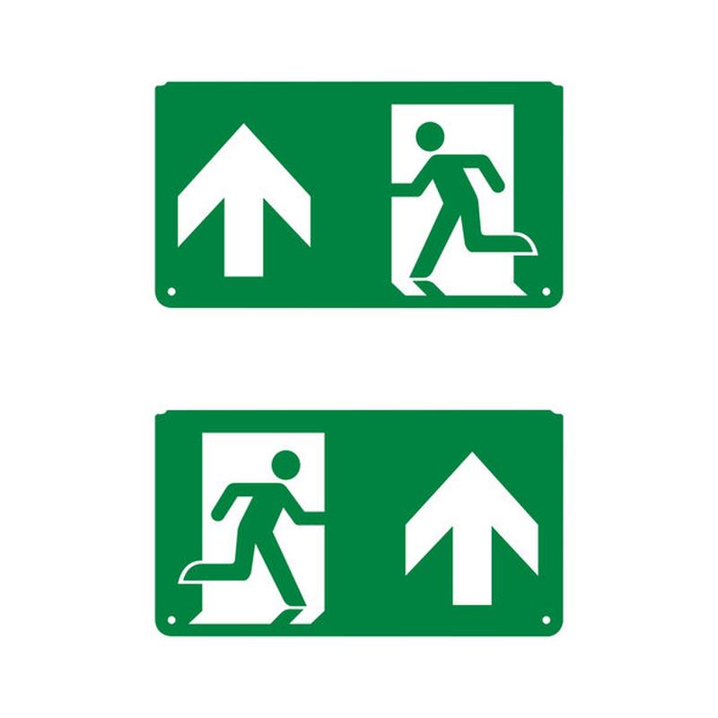 Пиктограма на евакуационен LED осветител за изход със стрелка нагоре - LEDVANCE EMERGENCY EXIT SIGN PICTOGRAMS LED261350
