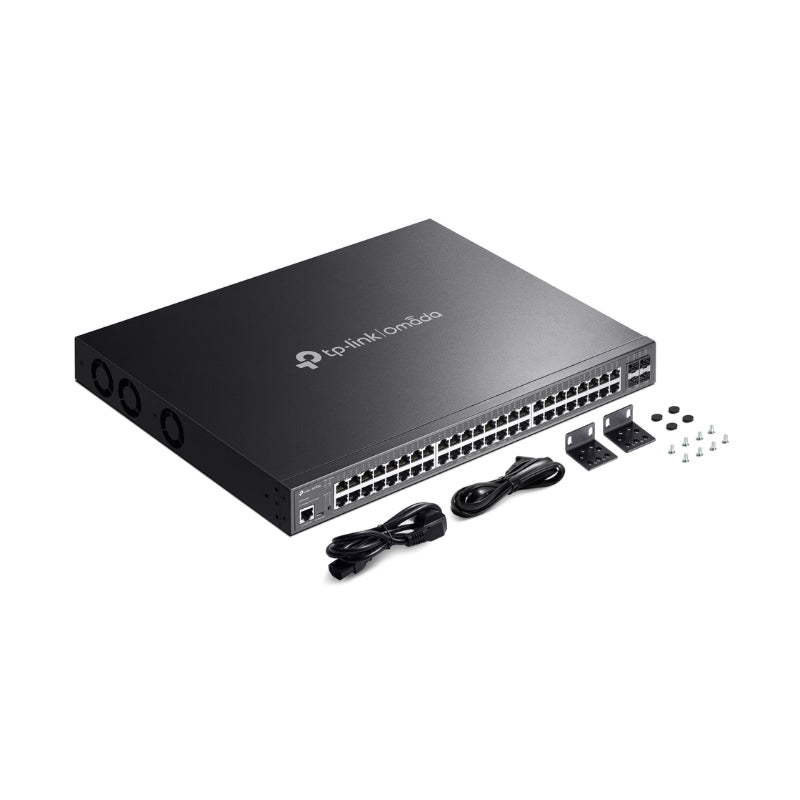48-Port Gigabit and 4-Port 10GE SFP+ L2+ Managed Switch with 48-Por...