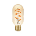 LED лампа 4,5W 330lm 2200Κ 220V E27 Ra>80 360°, спирала Филамент, amber ,димируема - VL LED VK/05160/D/E/SP/A