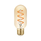 LED лампа 4,5W 330lm 2200Κ 220V E27 Ra>80 360°, спирала Филамент, amber ,димируема - VL LED VK/05160/D/E/SP/A