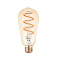  LED лампа 4,5W 330lm 2200Κ 220V E27 Ra>80 360° 360°, спирала Филамент-classic, amber ,димируема - VL LED VK/05156/D/E/SP/A 
