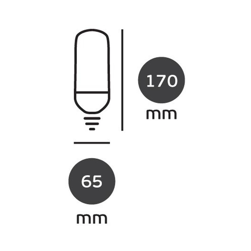 LED лампа 15W 1600lm 6000K 220V E27 Ra>80 300°, форма-призмат., IP44 - VL LED VK/05096/D