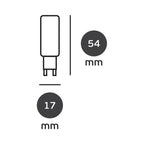 LED лампа 5W 400lm 4000K G9 220V Ra>80, 350° - VL LED VK/05127/C
