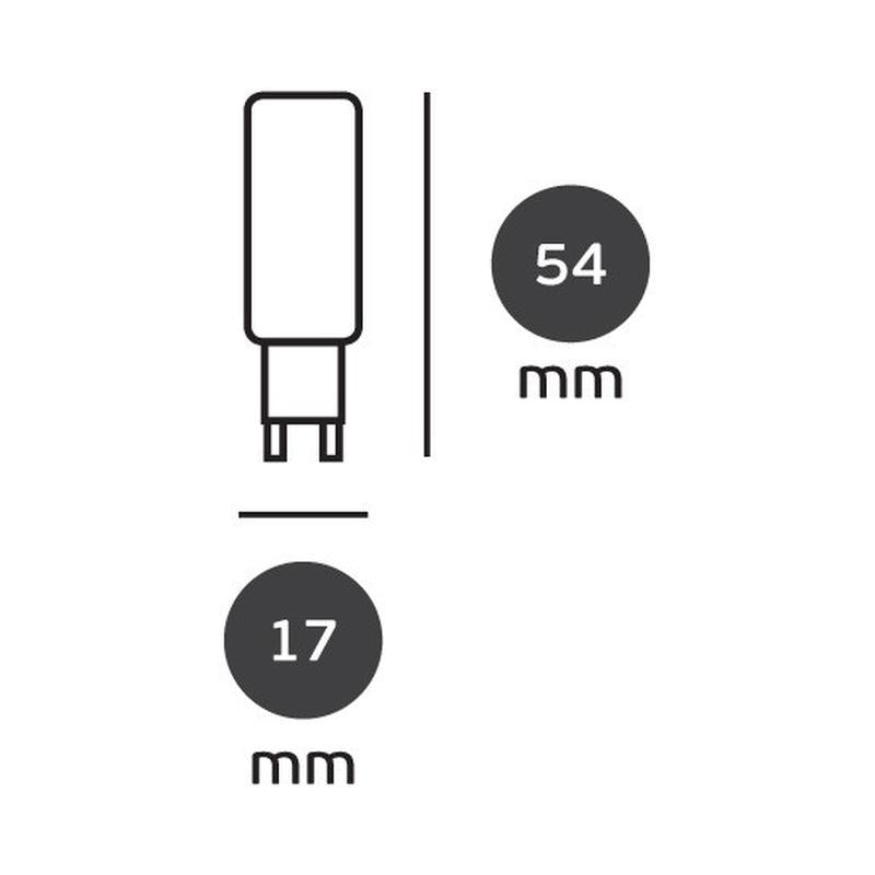 LED лампа 5W 400lm 4000K G9 220V Ra>80, 350° - VL LED VK/05127/C