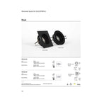 Кръгла луна, насочваема, за LED крушка GU10, 240V, IP20,ø9.2x3.1cm, черен - VL LED VK/03113G/B