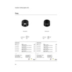 LED луна, ОМ, 15W 1340lm 4000K Ra>80, 240V, IP54,ø8x4.5cm, черен - VL LED VK/02152CE/B/C