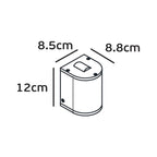 Фасаден декоративен осветител UP/DOWN 2x2W 4000K с тясно излъчване Ra>80 IP65, цвят черен - VL LED VK/02175/WA/B/C