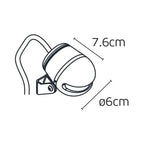 Акцентен осветител за ниши 2W, 4000K, 37lm, CRI>80, IP65, ø6x7.6cm, черен - VL LED VK/02176/B/C 