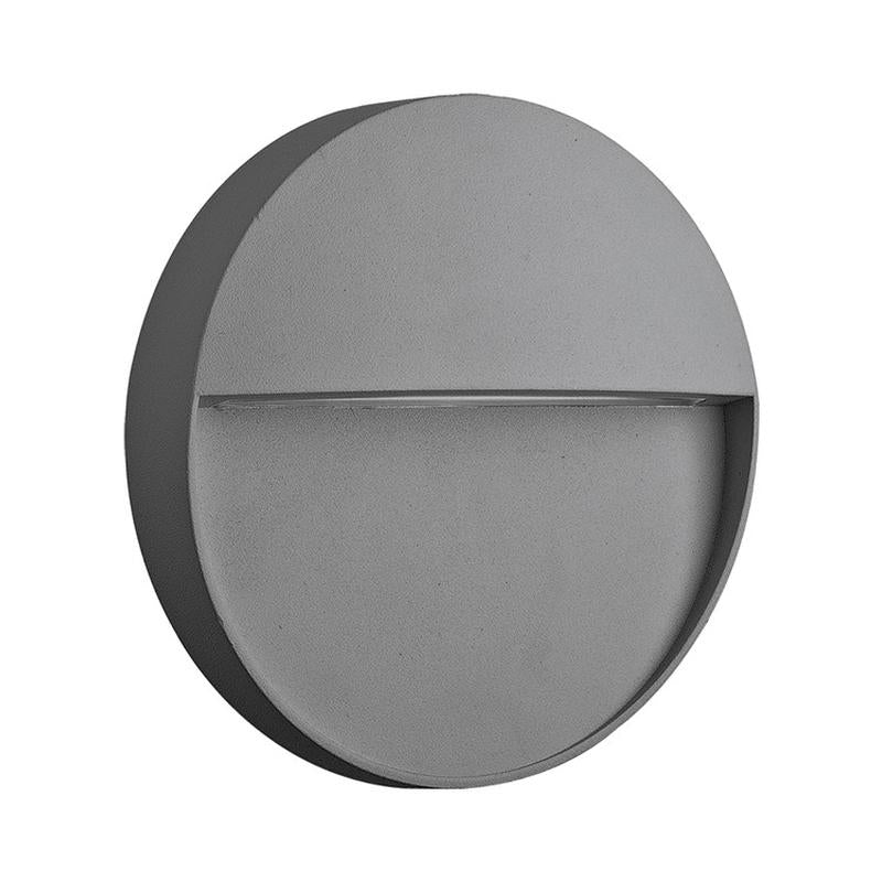Стенен дек. осв.-кръгъл, 220-240V, 4W, 3000K, 160lm, CRI>80, IP54, ø11x2.6cm, антрацит - VL LED VK/02148/AN/W