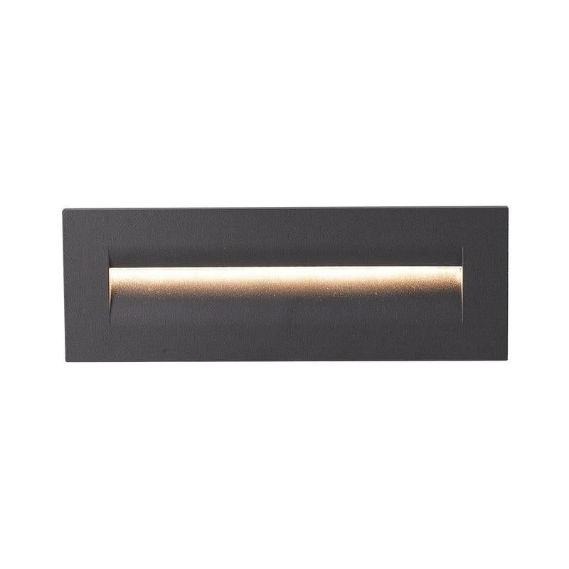 Стенен дек. осв., 100-240V, 9W, 3000K, 280lm, CRI>84, IP65, 25x8.7cm, антрацит - VL LED VK/02108/AN/W