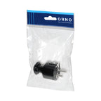 Щепсел 2P+Z 16A 230V прав Uni-Schuko Черен - Orno OR-AE-13304/B
