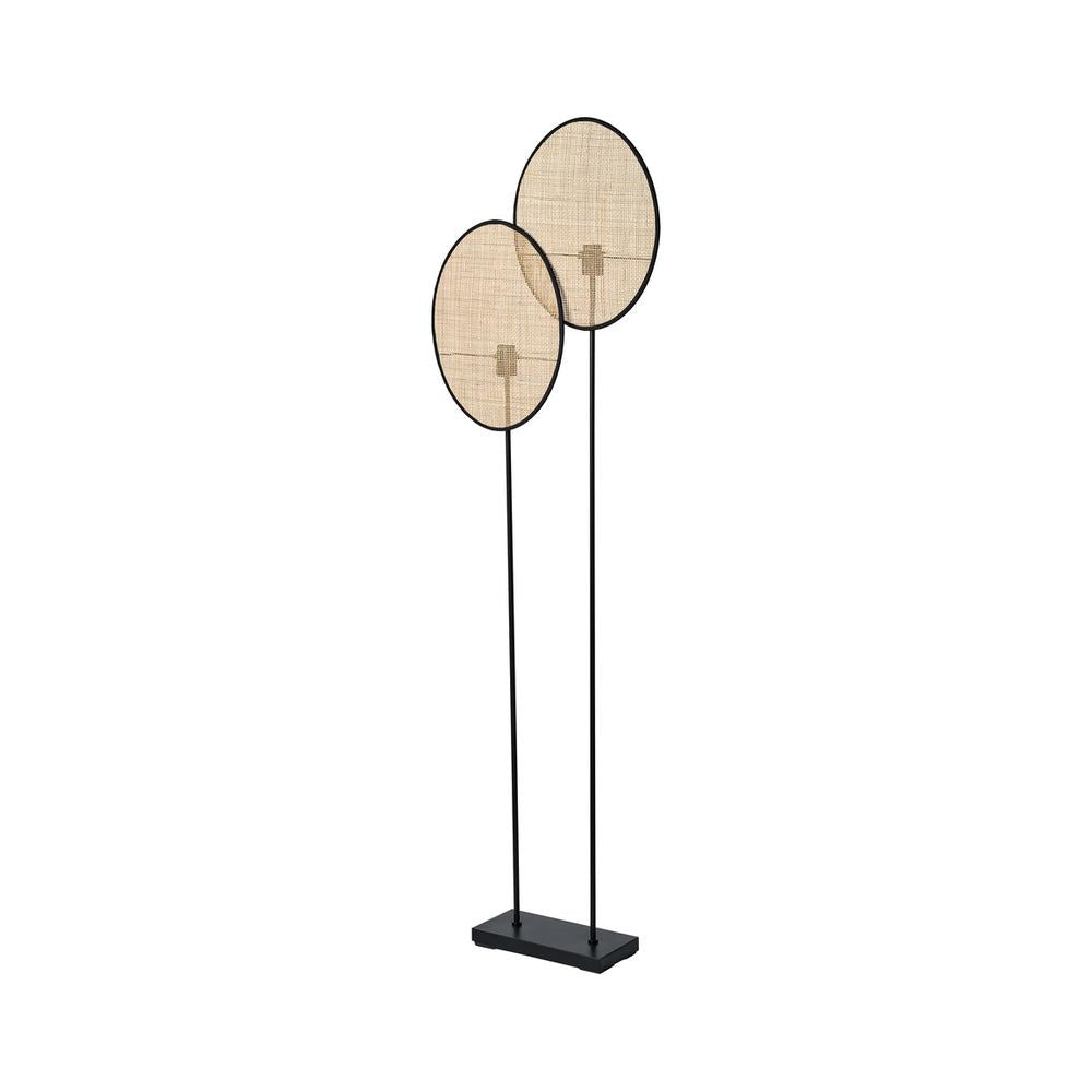 Декоративен осветител модел Rattan Dandelion, за под, 2XE27, кафяв - OSRAM LED847286
